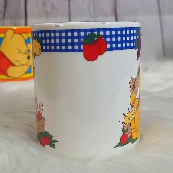 Vintage 90s Disney Winnie-the-Pooh Bundle of Three Mugs Coffee Cup Collectible - Picture 8 of 16